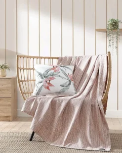 Acapulco Palms Embroidered Pillow