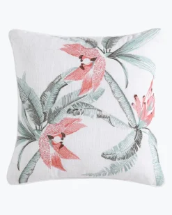Acapulco Palms Embroidered Pillow
