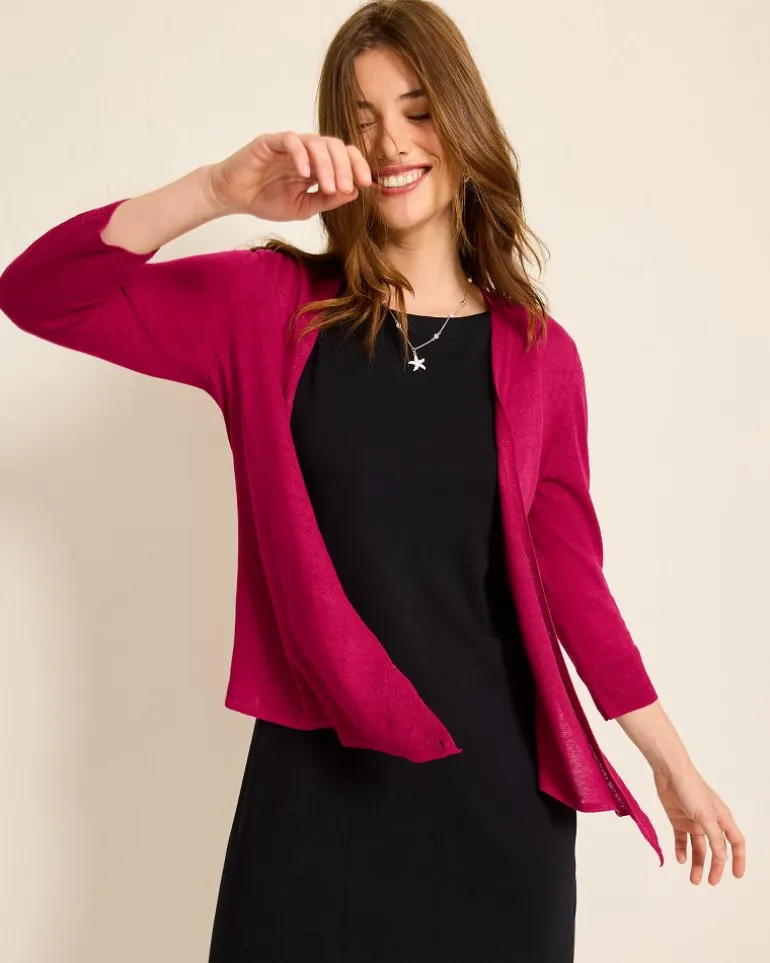 Addison Linen-Blend Cardigan