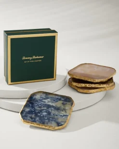 Agate Coasters — Set of 4