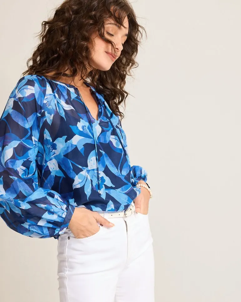 Agua Amara Seaside Brights Peasant Top