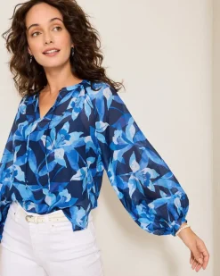 Agua Amara Seaside Brights Peasant Top