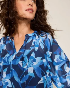 Agua Amara Seaside Brights Peasant Top