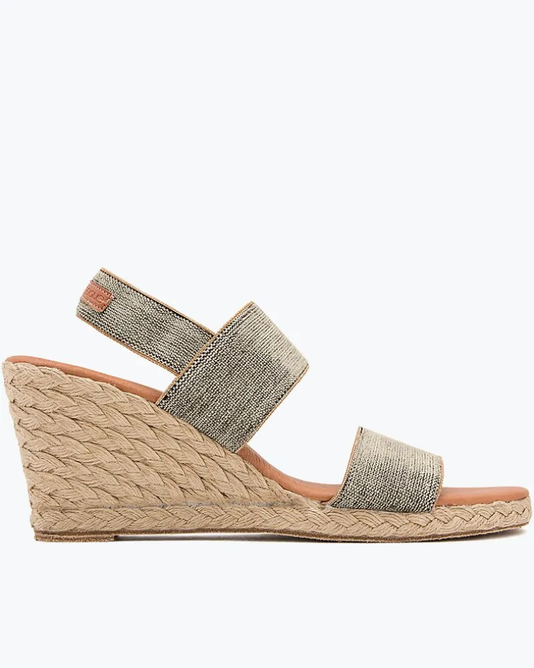 André Assous Allison Stretch-Linen Wedges