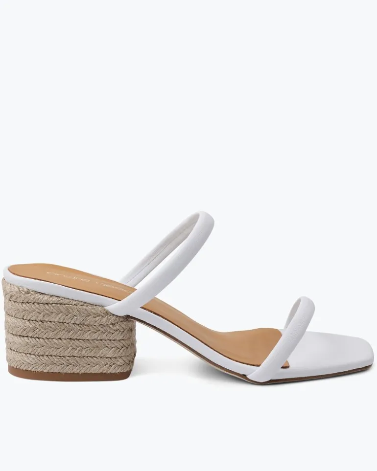 André Assous Joie White Block Heels