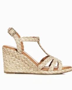 André Assous Madina Raffia Wedges