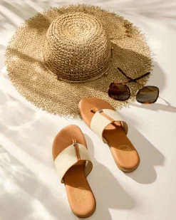 André Assous Nice Stretch-Linen Featherweights™ Sandals