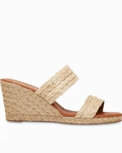 André Assous Nolita Braided Raffia Wedges