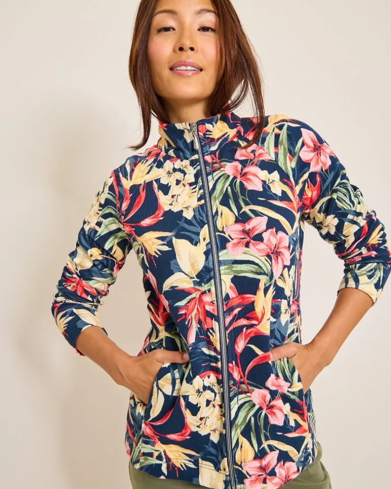 Aruba Flora Amora Full-Zip Sweatshirt