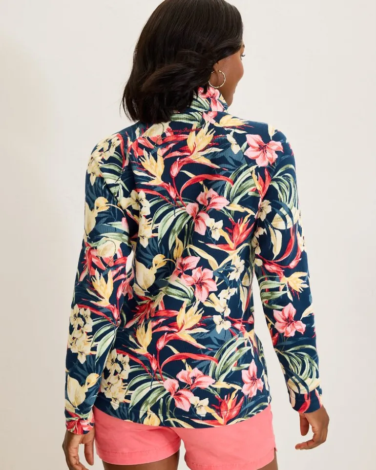 Aruba Flora Amora Half-Zip Sweatshirt