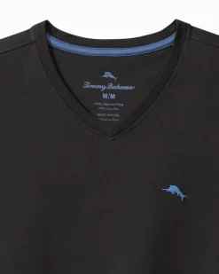 Bali Skyline Long-Sleeve V-Neck T-Shirt