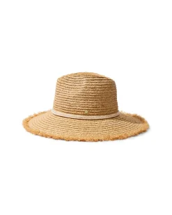 Brighton Fringe Brim Raffia Hat