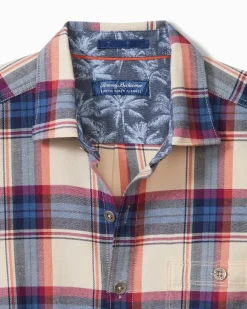 Canyon Beach Window Pane Stretch Flannel Shirt