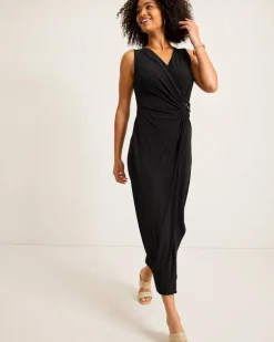 Clara Glimmer Maxi Wrap Dress