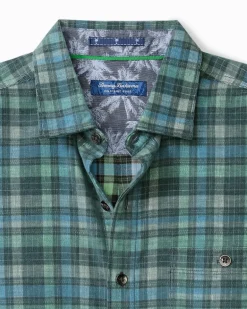 Coastline Cord Stretch Lagoon Check Shirt