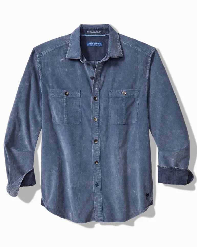 Coastline Cord Stretch Sun Fade Double-Pocket Shirt