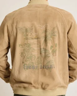 Collector's Series '24 Paradise Oasis Suede Bomber Jacket