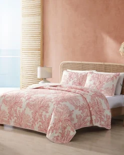 Coral Garden Reversible 2-Piece Twin Quilt Set