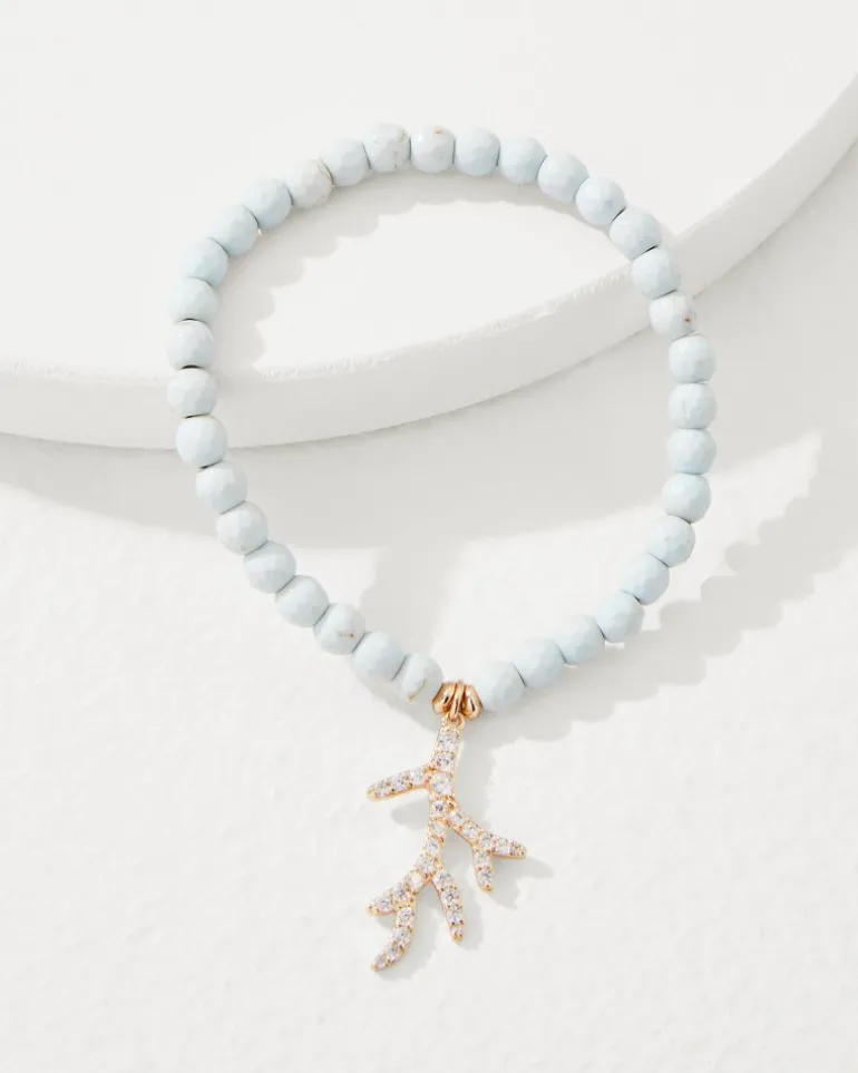 Coral Isles Charm Stretch Bracelet