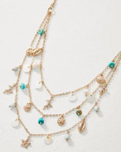 Coral Isles Semi-Precious Stone & Pearl Layered Necklace