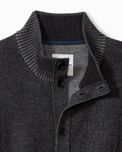 Crescent Shore IslandZone® Button-Mock Cardigan