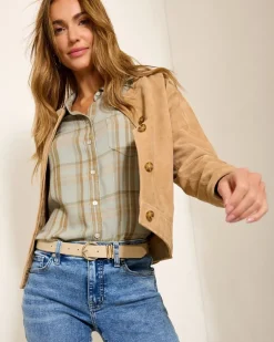 Cropped Suede Jacket