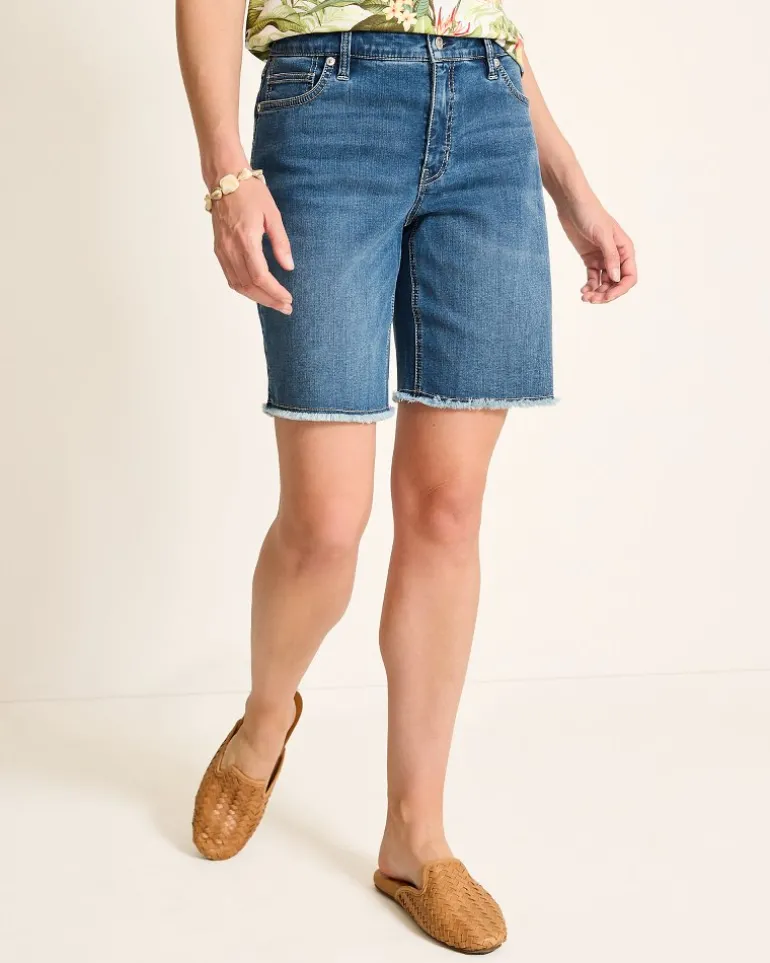 Cut-Off Bermuda Denim Shorts