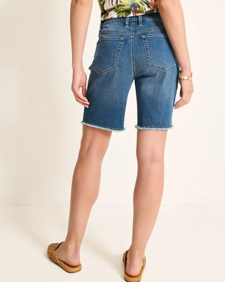 Cut-Off Bermuda Denim Shorts