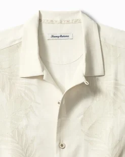 Del Palms Embroidered Silk Camp Shirt