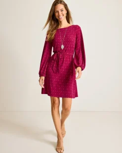Diamond Cay Long-Sleeve Dress