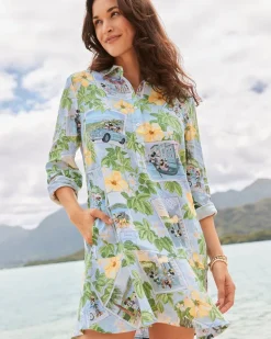 Disney Coastalina Postcard to Paradise Linen Dress