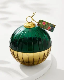 Evergreen 8.5-oz. Etched Ornament Candle