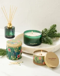 Evergreen 10.6-oz. Floral Embossed Candle Tin