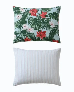 Festive Palms Reversible Full/Queen 3-Piece Comforter Set