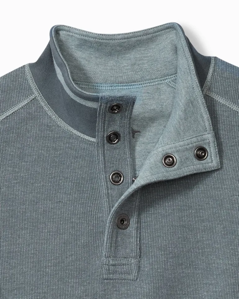 Flip Coast Reversible Snap Mock Sweatshirt