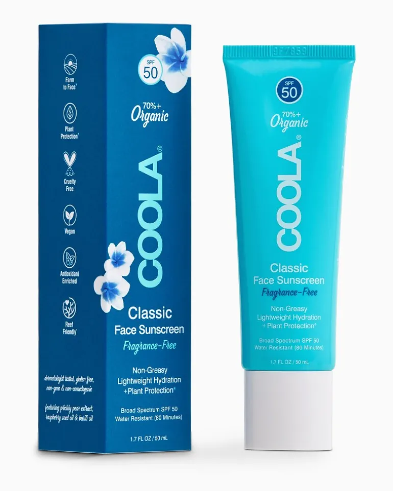 Fragrance-Free SPF 50 Face Sunscreen by COOLA®