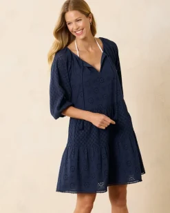 Harbour Eyelet Tiered Coverup Dress