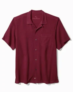Hawaiian Herringbone Silk Camp Shirt