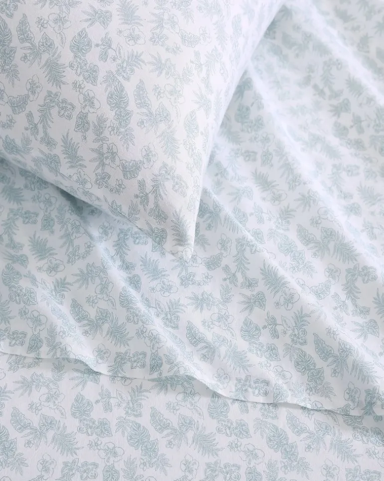 Hibiscus Bloom 4-Piece King Sheet Set