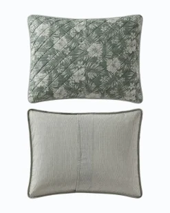 Hibiscus Jungle Reversible 3-Piece Full/Queen Quilt Set