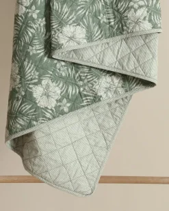 Hibiscus Jungle Reversible 3-Piece Full/Queen Quilt Set