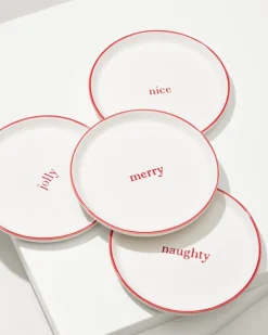 Holiday Appetizer Plates—Set of 4