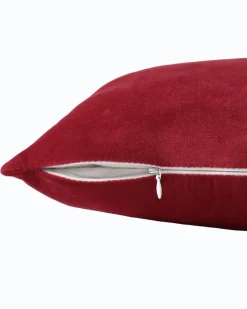 Holiday Marlin Velvet Embroidered Decorative Pillow