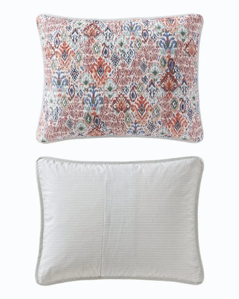Ikat Tropics Reversible 3-Piece Full/Queen Quilt Set