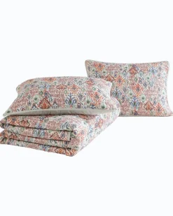 Ikat Tropics Reversible 3-Piece King Quilt Set