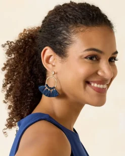 Indigo Bay Bamboo Tassel Earrings