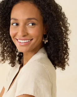 Indigo Bay Sealife Charm Hoop Earrings