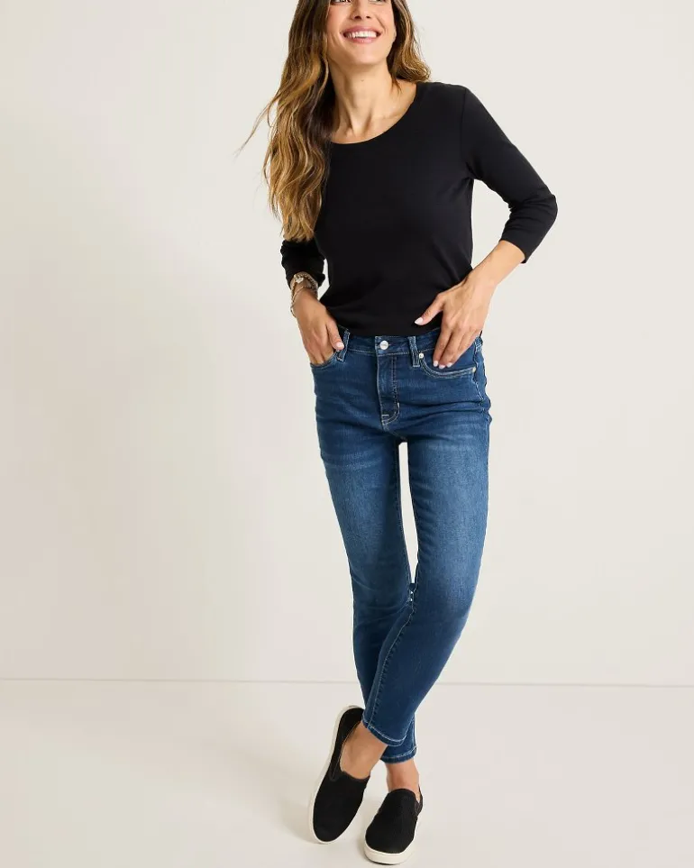 Indigo Palms™ High-Rise Skinny Ankle Jeans