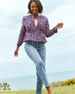 Indigo Palms™ High-Rise Straight-Leg Jeans