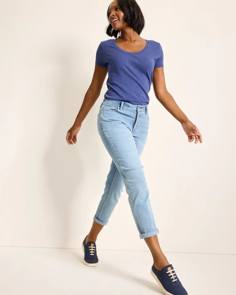 Indigo Palms™ Mid-Rise Boyfriend Jeans